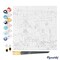Figured'Art Mini Paint by Numbers Kit for Adults with Frame Travel Poster Lucerne Small format 8"x8" - Craft Art Painting DIY Canvas Already Stretched on a Wooden Frame